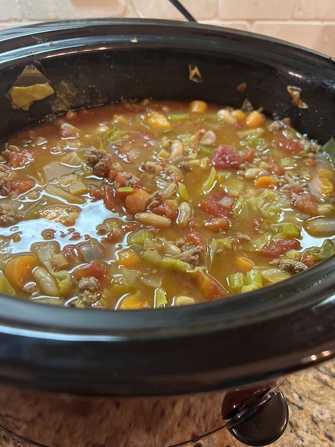 Cooking Slow-Cooker Pasta e Fagioli