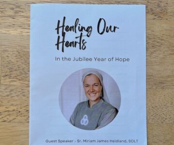 Attending a Church Event That Sr. Miriam James Heidland Spoke At!