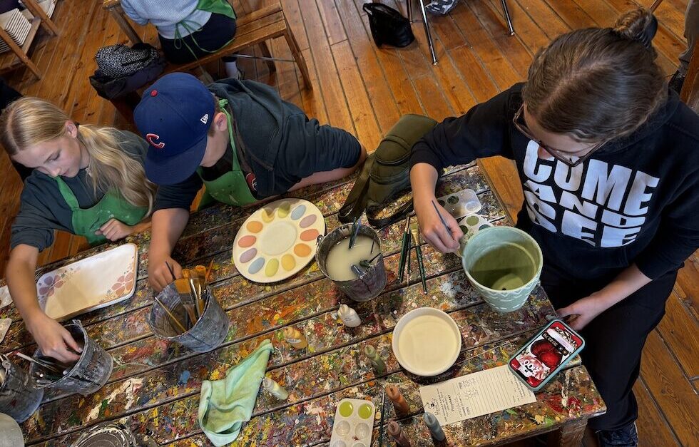 Visiting Hands On Art Studio in Door County