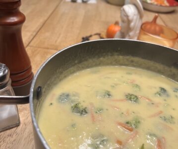 Cooking Broccoli Cheddar Soup
