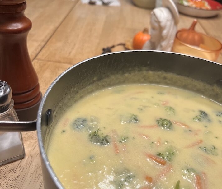 Cooking Broccoli Cheddar Soup
