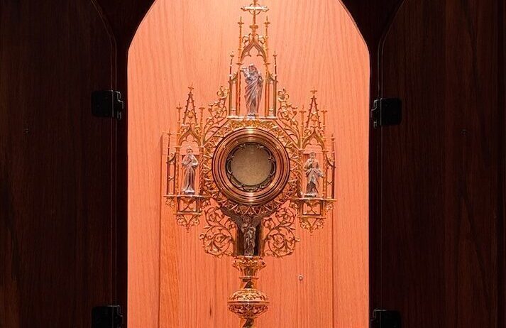 Attending our Weekly Adoration Hour